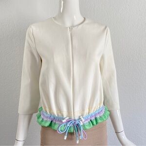 emporio armani white sporty jacket